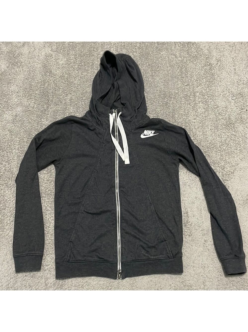 VGC Nike Full Zip Hoody - Grey - Size Small